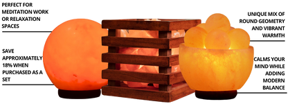 The Tranquility Trio (Globe + GlowSquare + Fire Bowl)